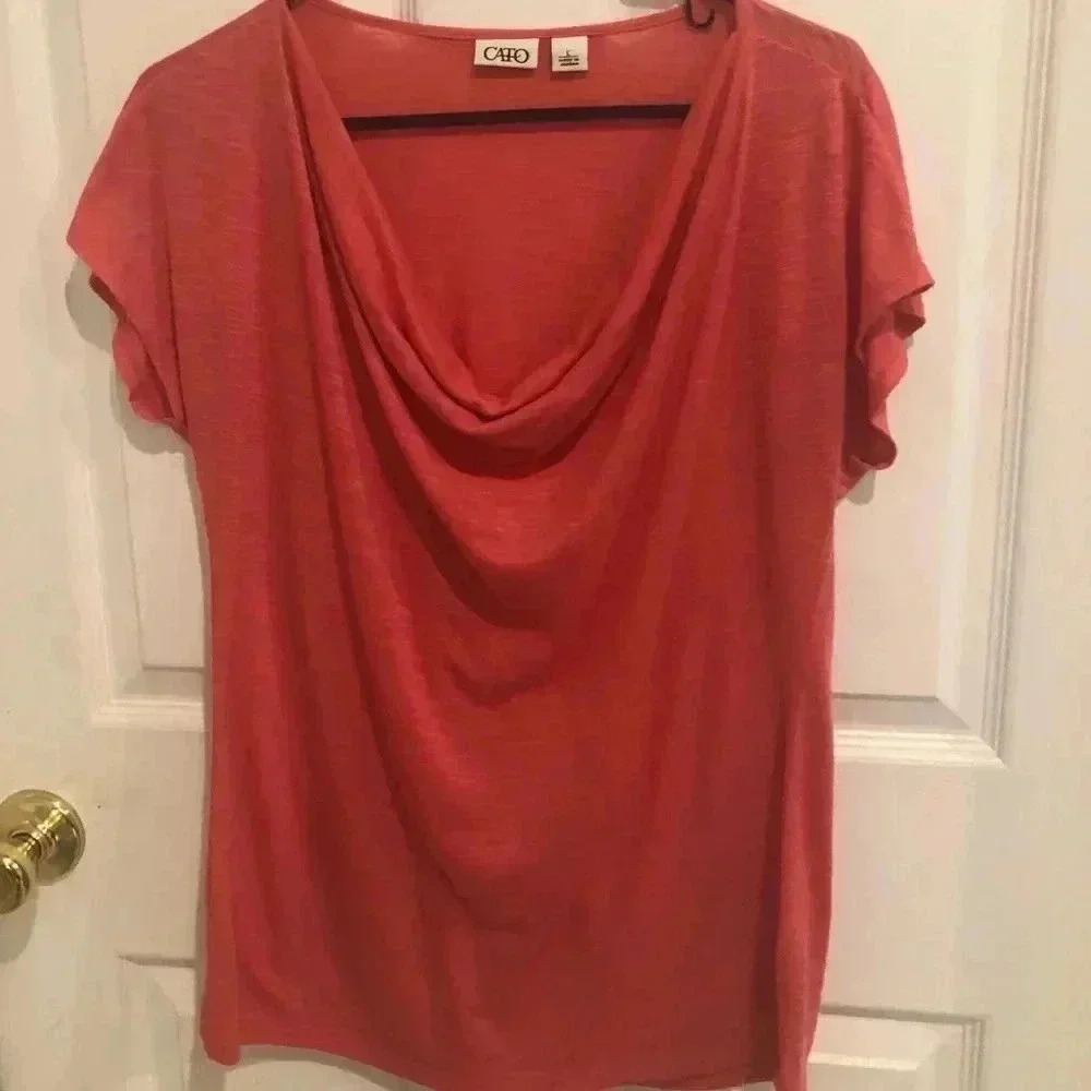 Cato shirt peach colored